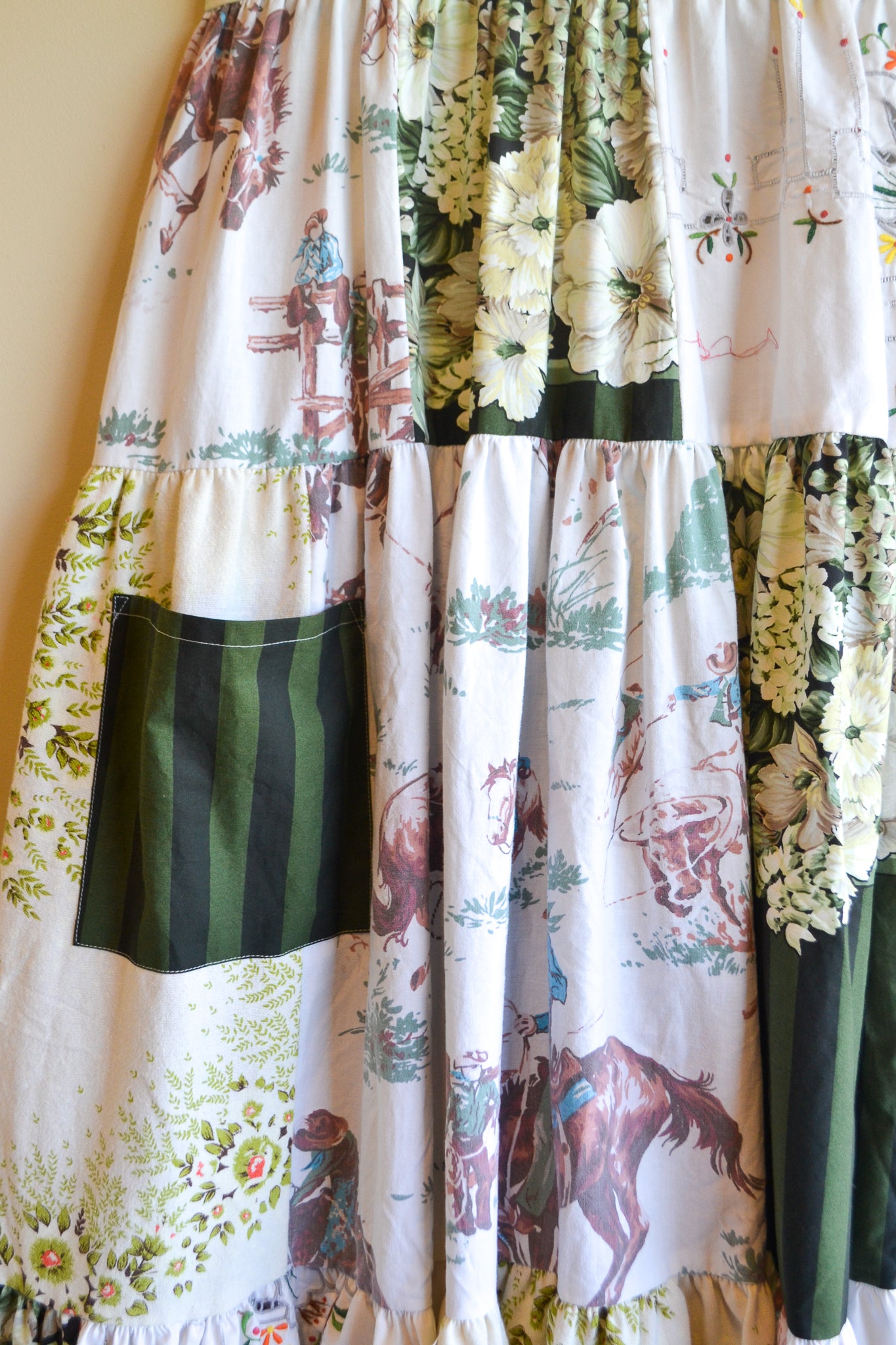 Dress Patchwork | Green | Medium