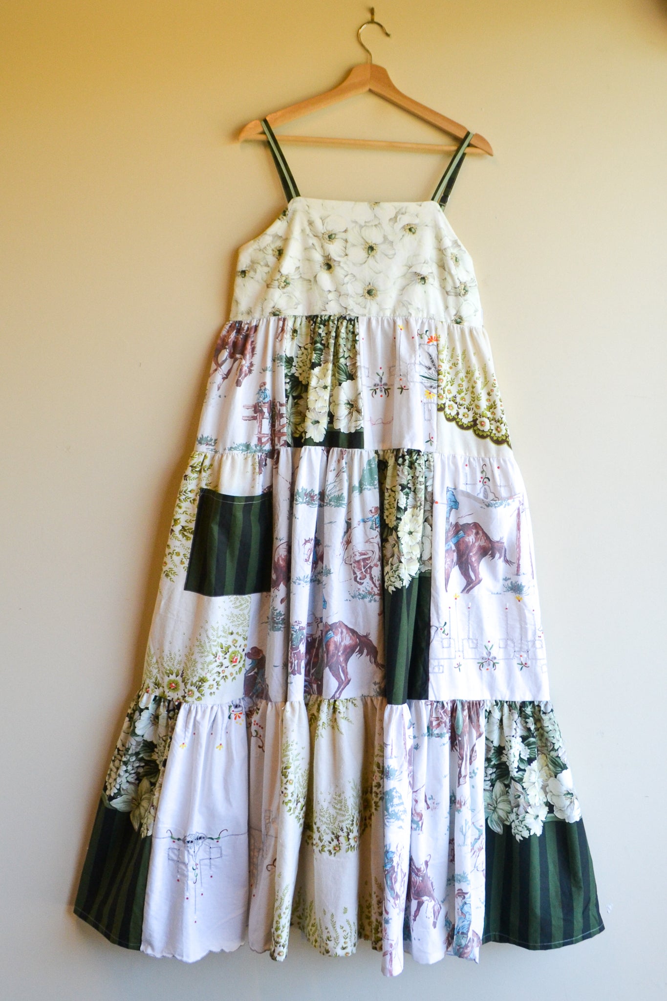 Dress Patchwork | Green | Medium