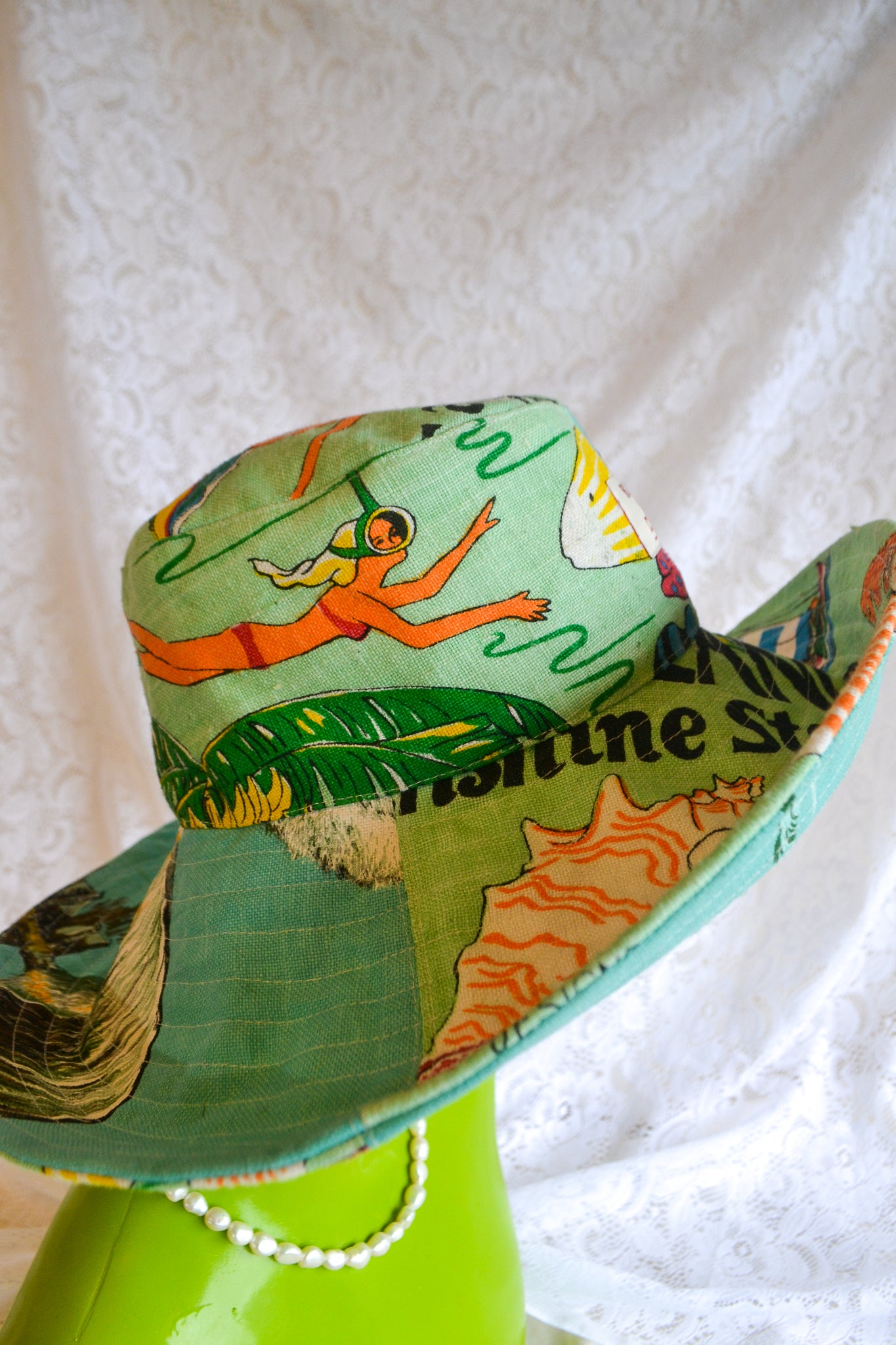 Wide Brim Hat | Ocean | Medium