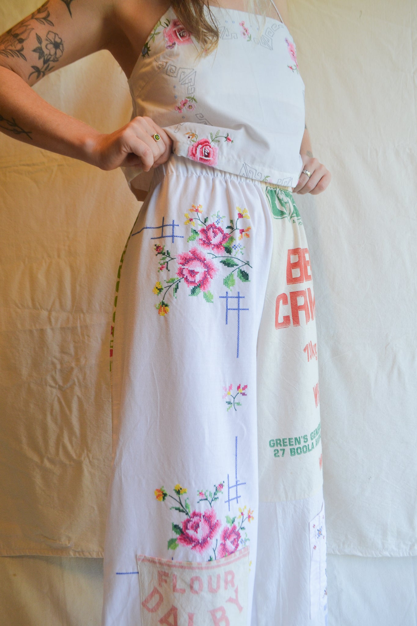 Long Patch Pant | Embroidery | 14au
