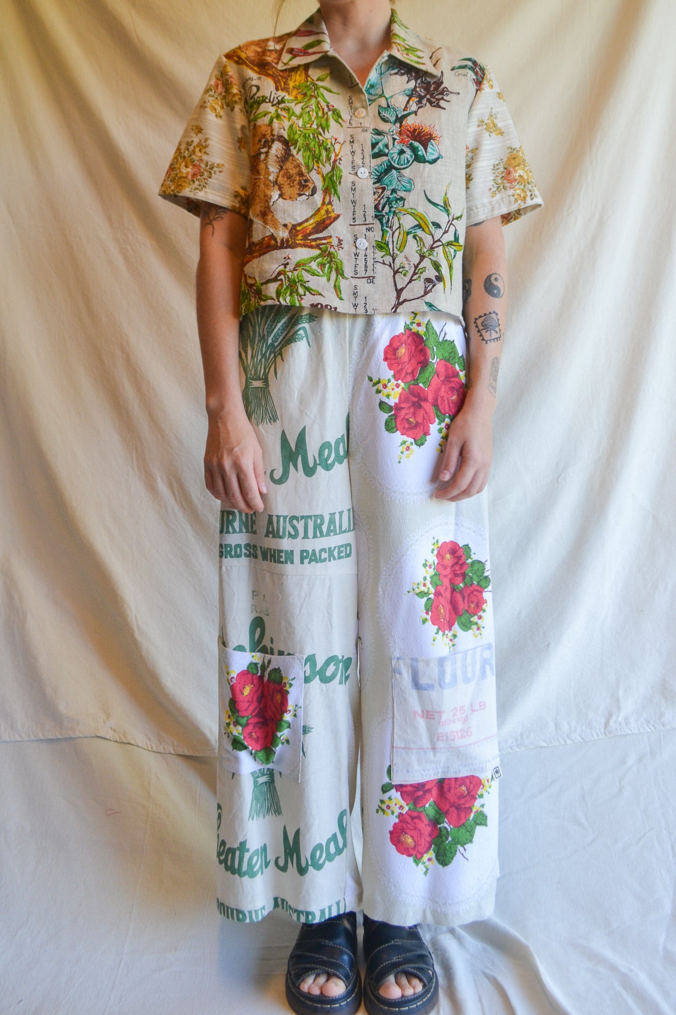 Long Patch Pant | Wheaten Roses | Large