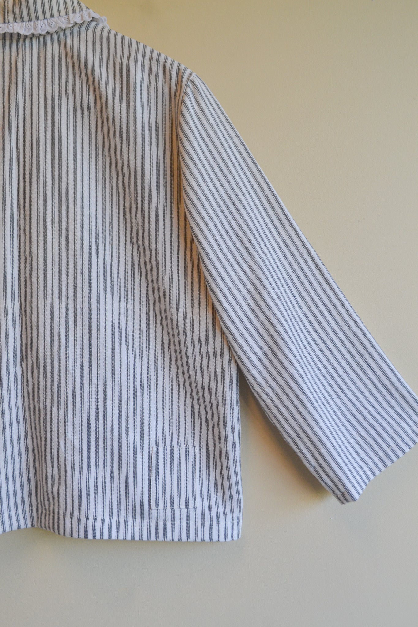 Tie Top | Stripey | Long Sleeve | Large 12au