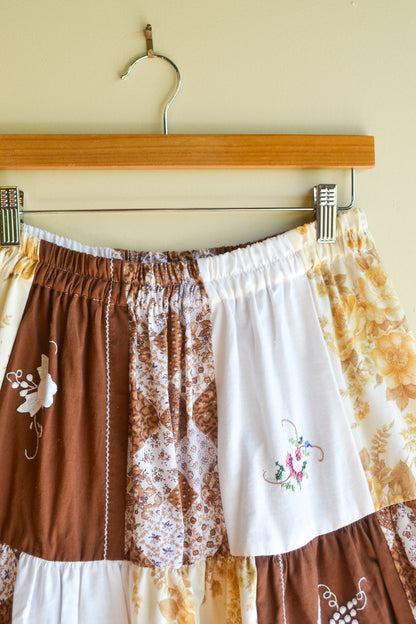 Tiered Patch Work Skirt | Autumn | Small