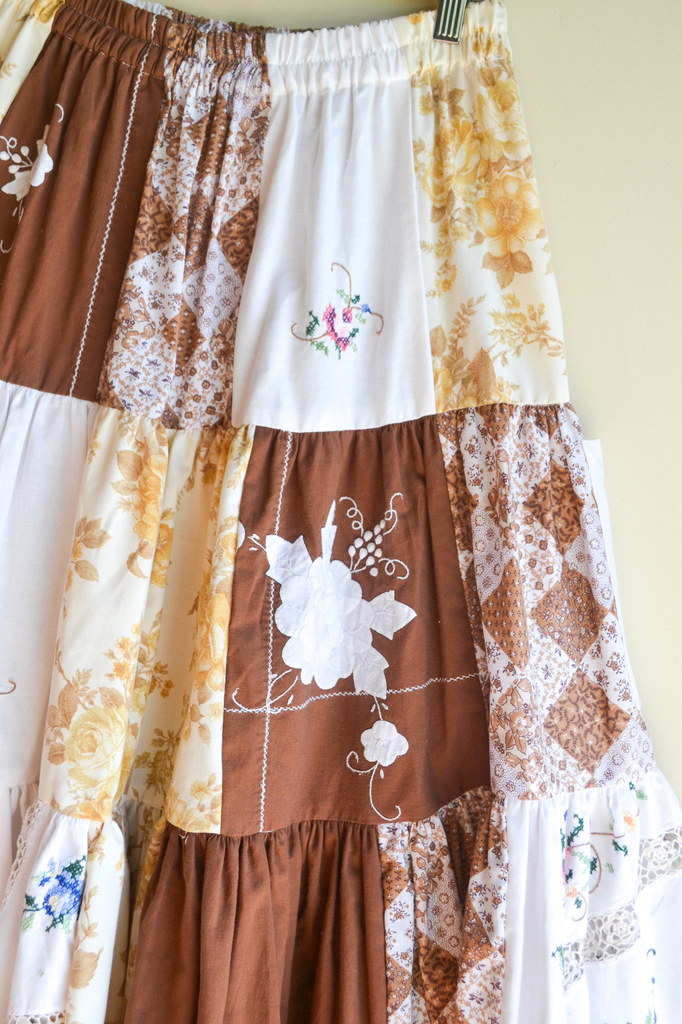 Tiered Patch Work Skirt | Autumn | Small