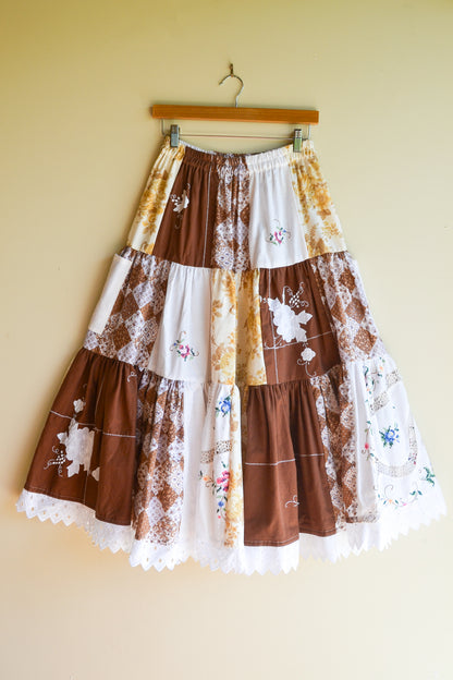 Tiered Patch Work Skirt | Autumn | Small