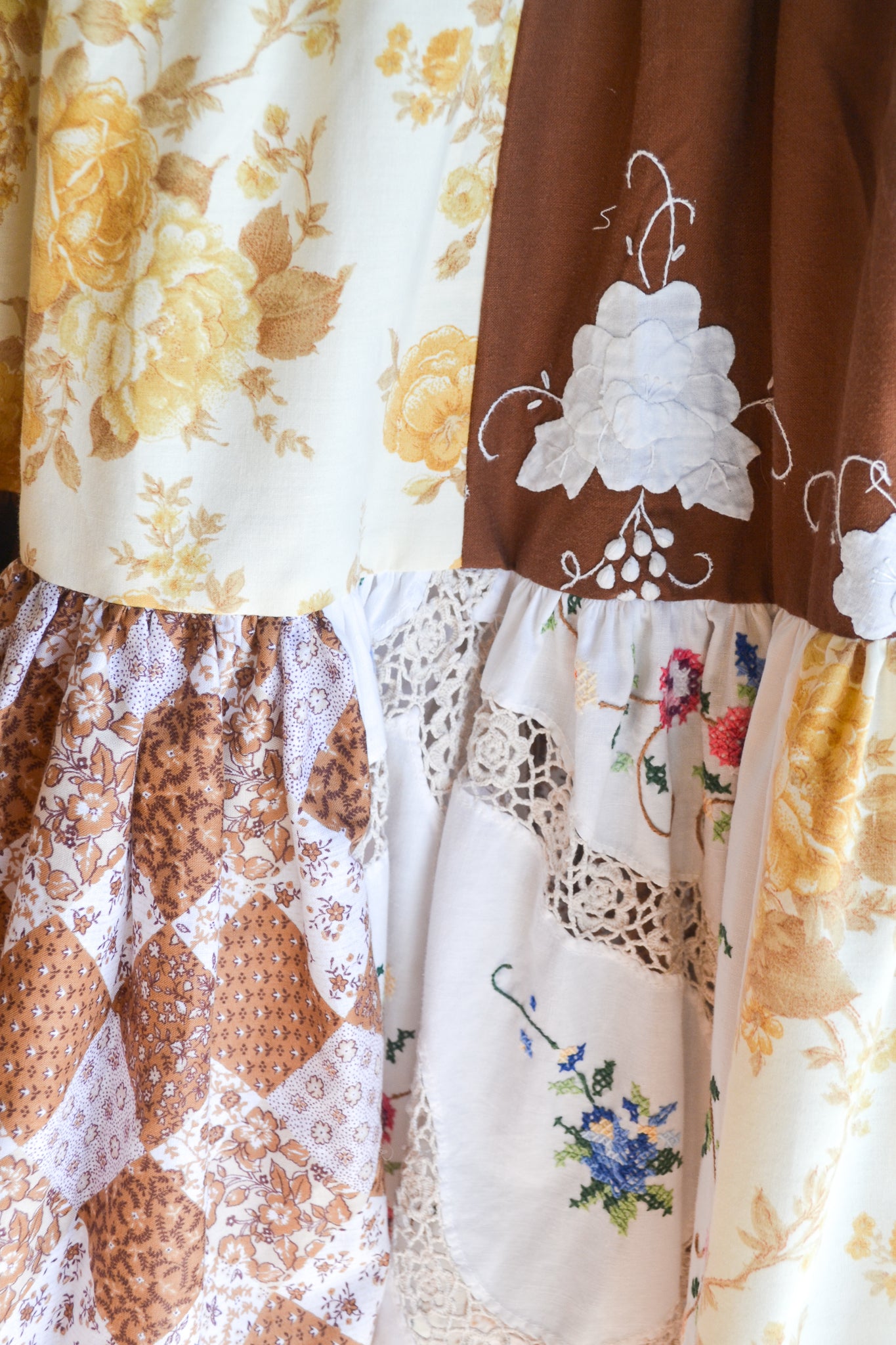 Tiered Patch Work Skirt | Autumn | Small