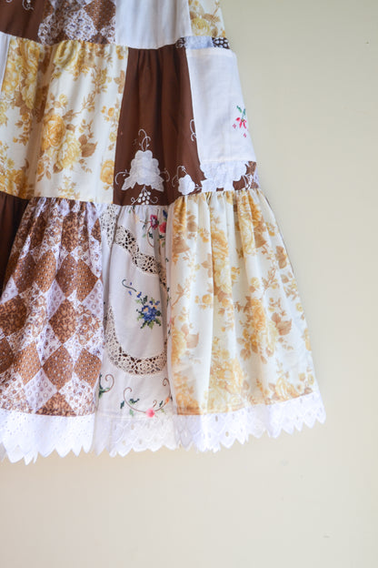 Tiered Patch Work Skirt | Autumn | Small