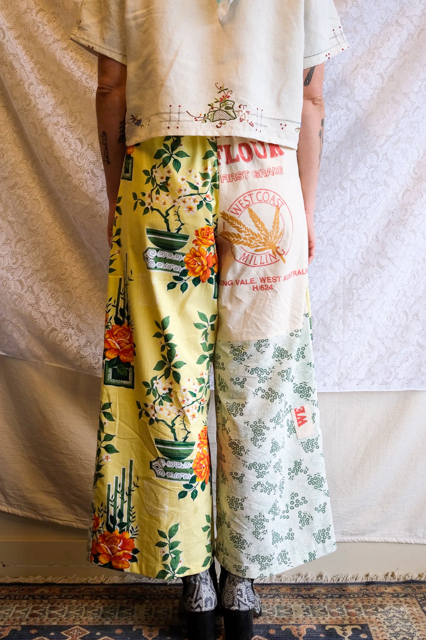 Long Patch Pant | Bamboo Bonsia | Medium