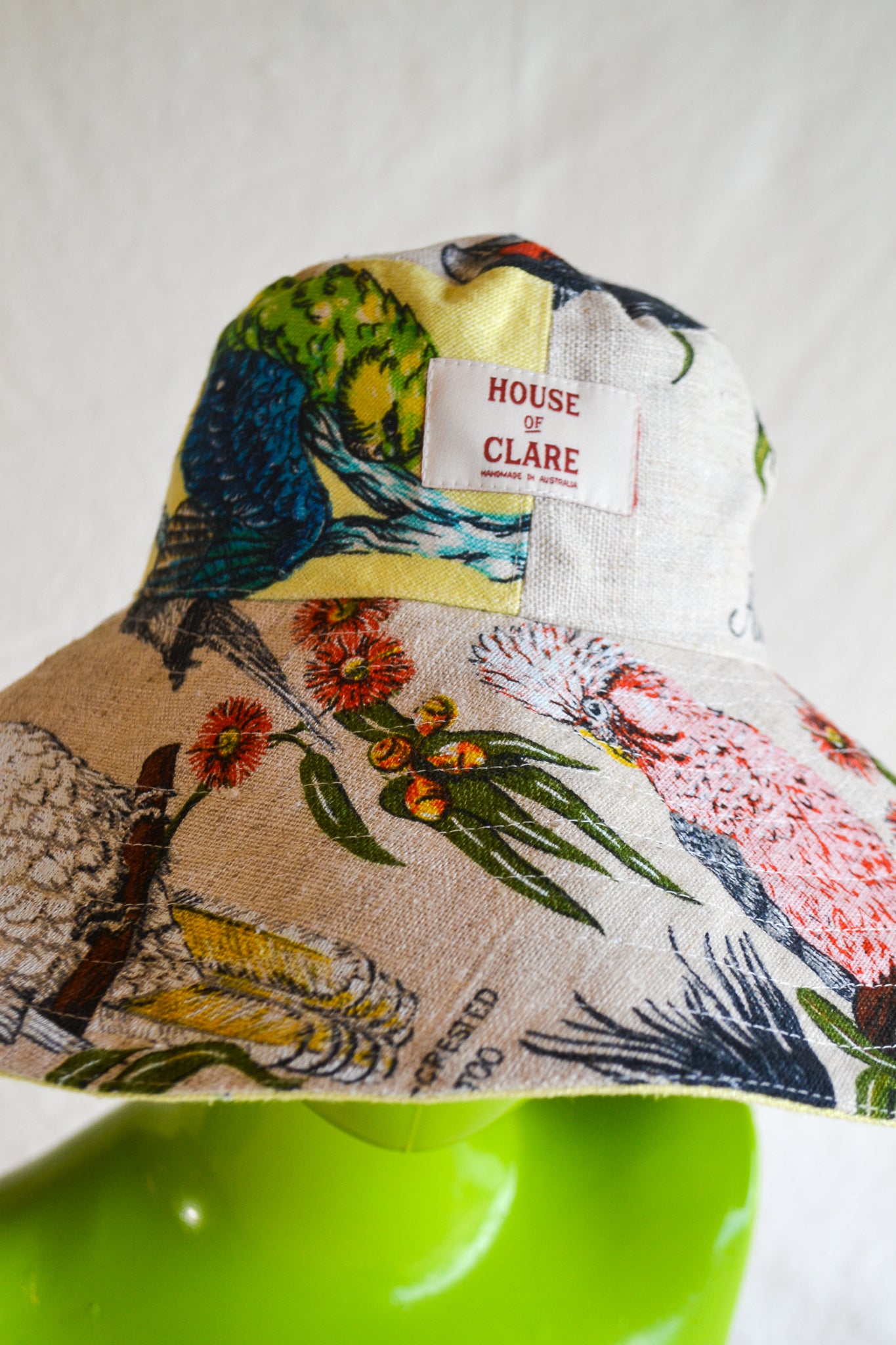 Wide Brim Hat | Birds | Medium
