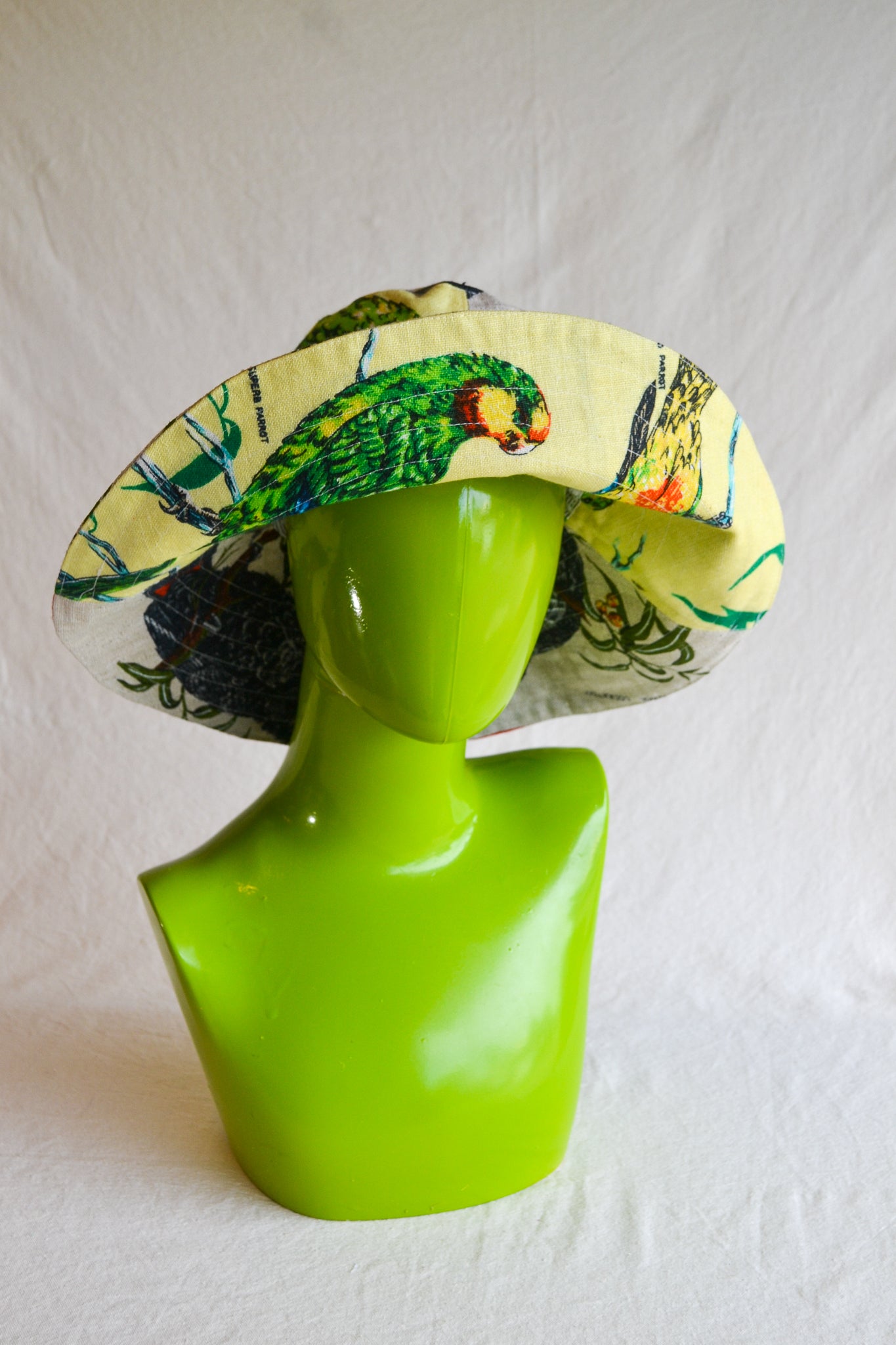 Wide Brim Hat | Birds | Medium