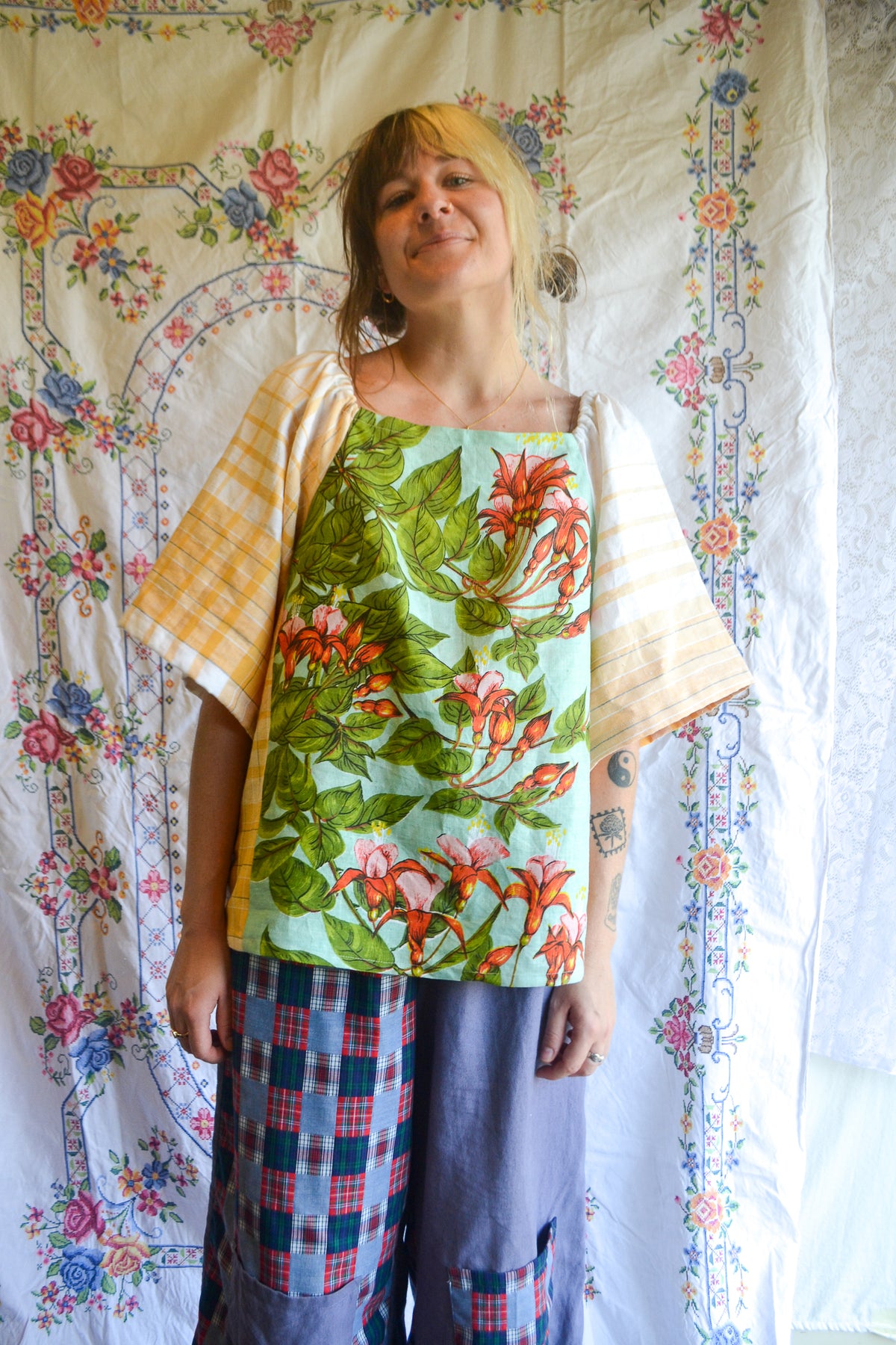Mabel Blouse | Blooms | 3XL- 5XL