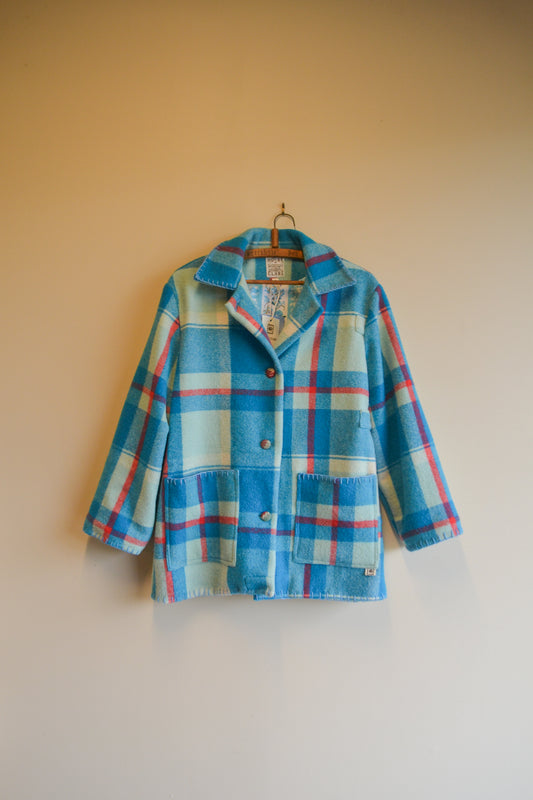 Coat | Blue | Wool | Small