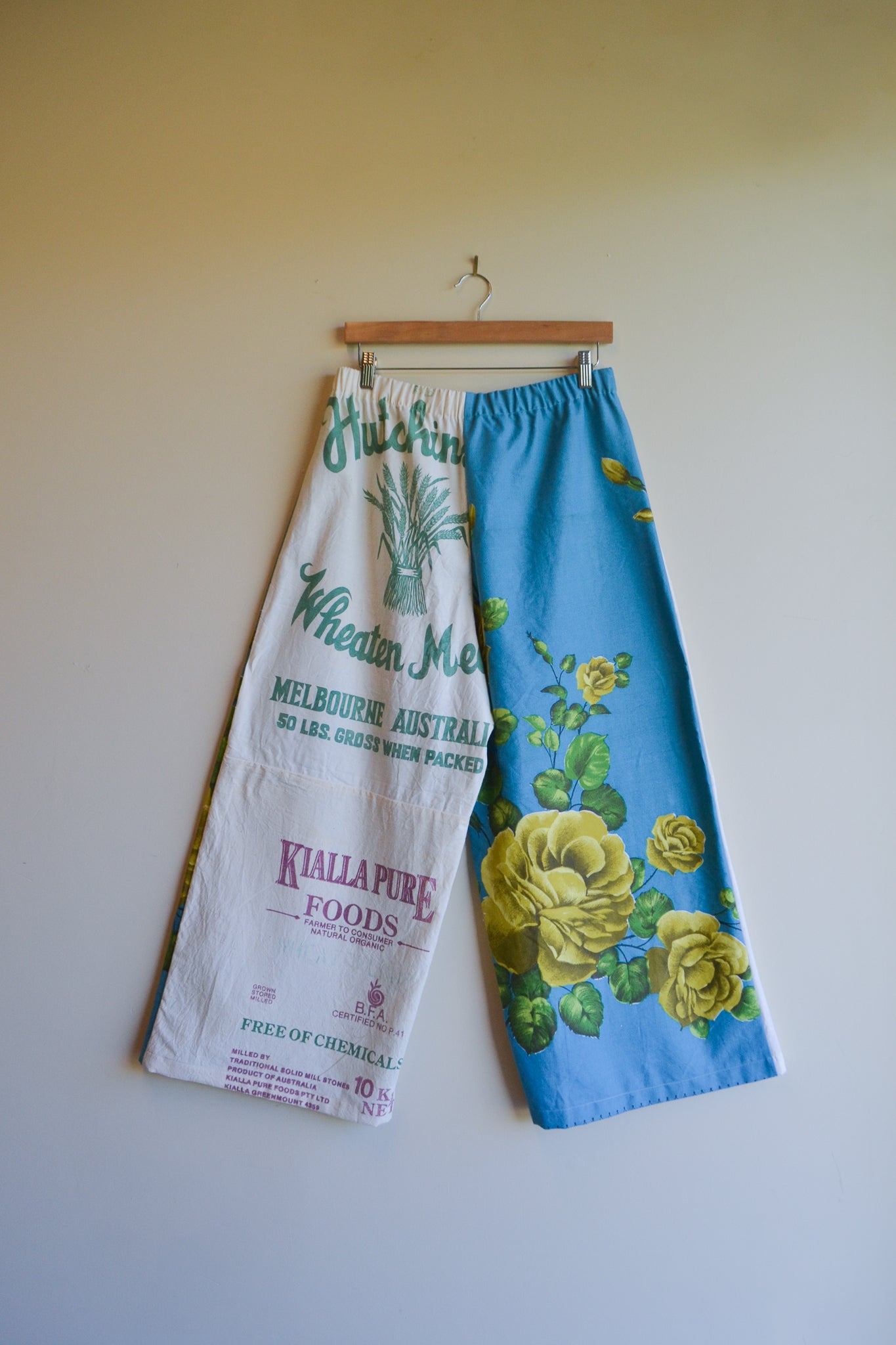 Long Patch Pant | Blue Rose Patch | Large