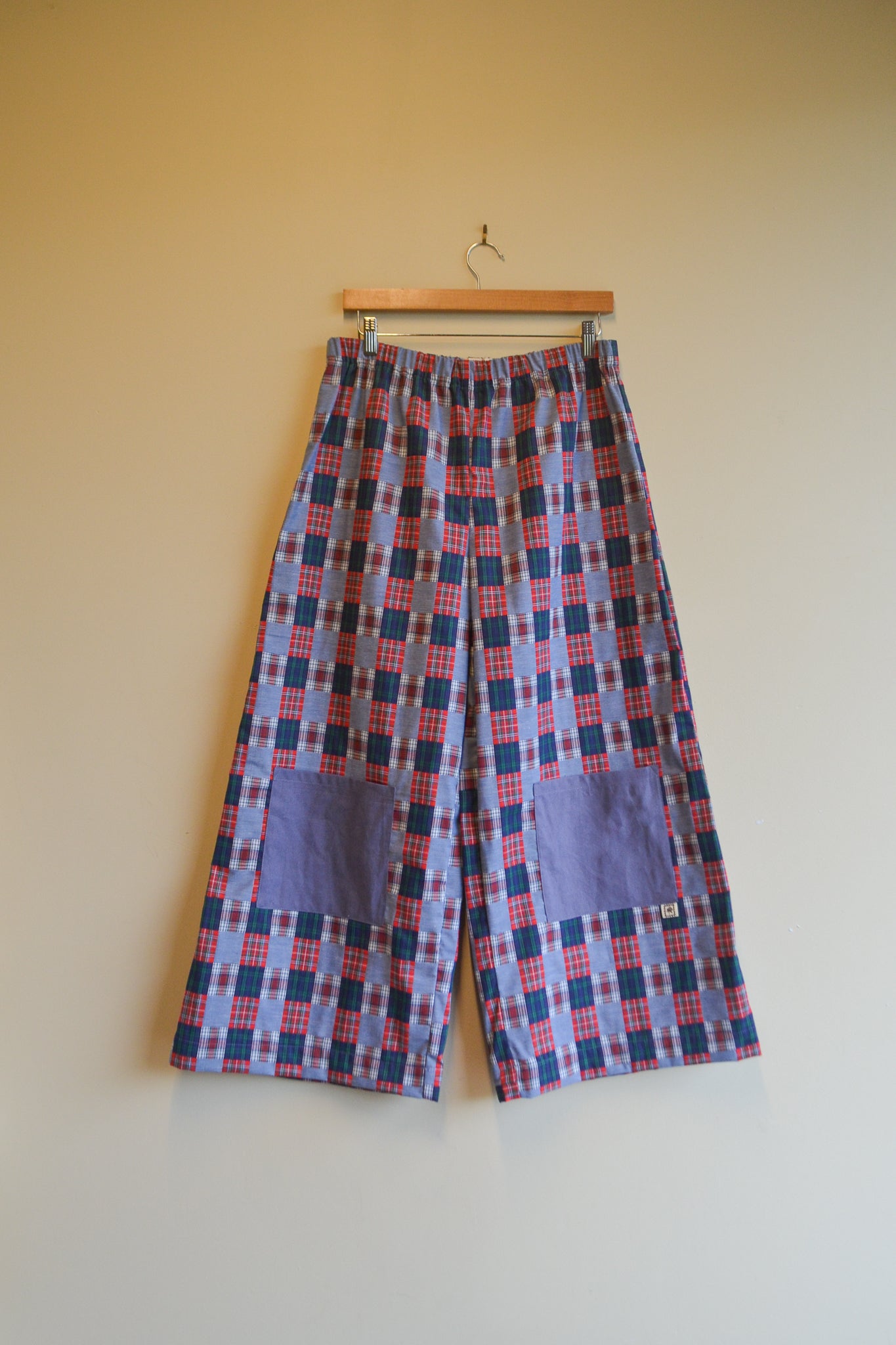 Long Patch Pant | Blue Check | Large