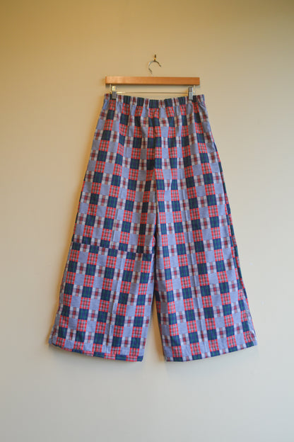 Long Patch Pant | Blue Check | Large