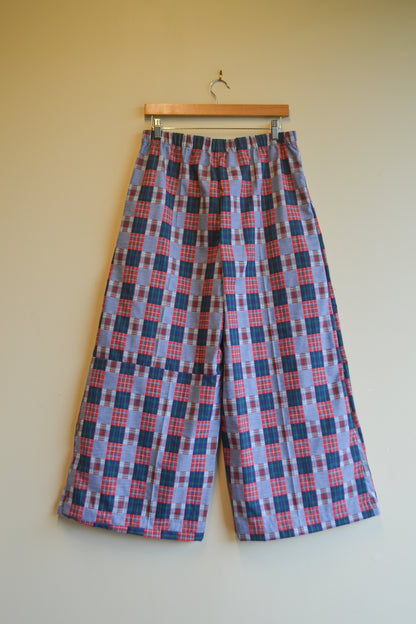 Long Patch Pant | Blue Check | Large