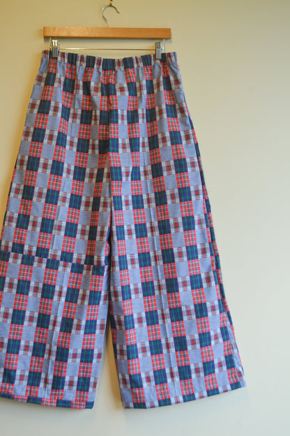 Long Patch Pant | Blue Check | Large