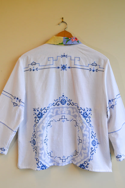 Button Up Shirt | Butterfly | Large