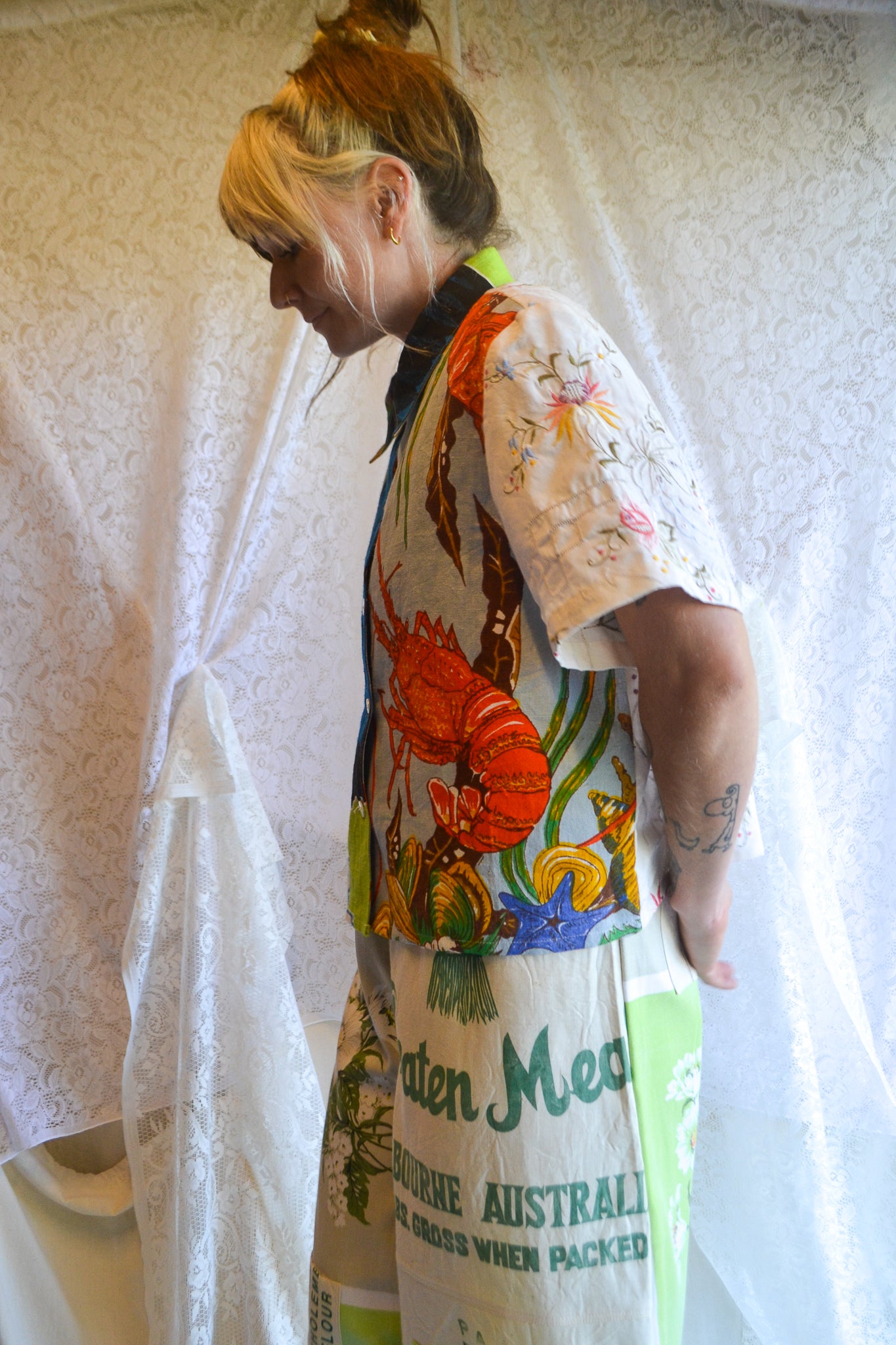Button Up Shirt | Butterfly Crab | XLarge