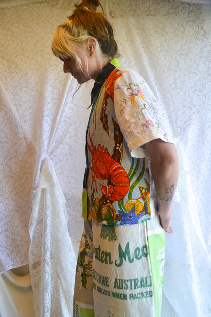 Button Up Shirt | Butterfly Crab | XLarge