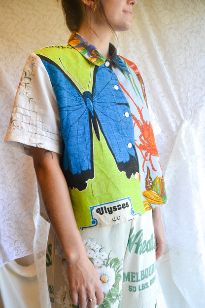 Button Up Shirt | Butterfly Crab | XLarge