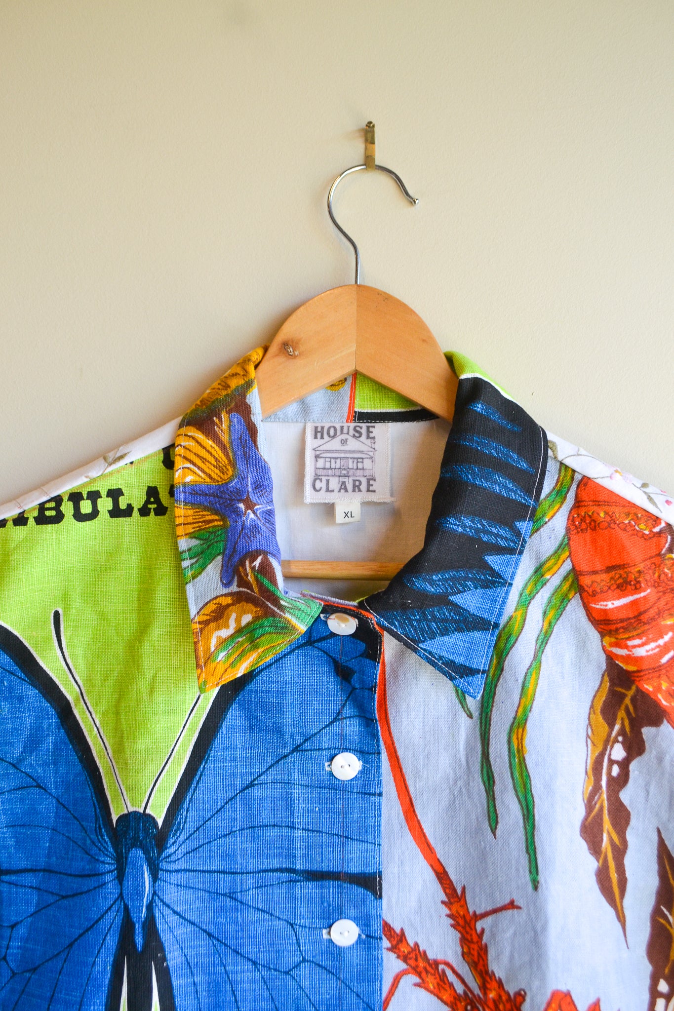 Button Up Shirt | Butterfly Crab | XLarge