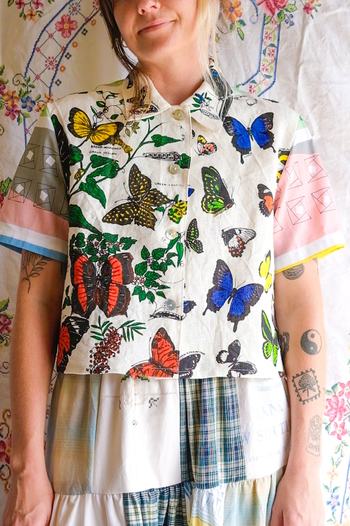 Button Up Shirt | Butterfly | Small