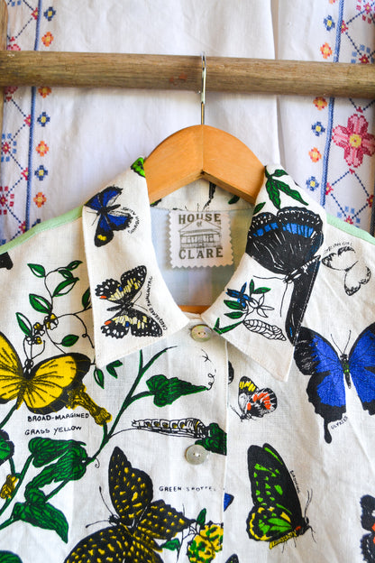 Button Up Shirt | Butterfly | Small