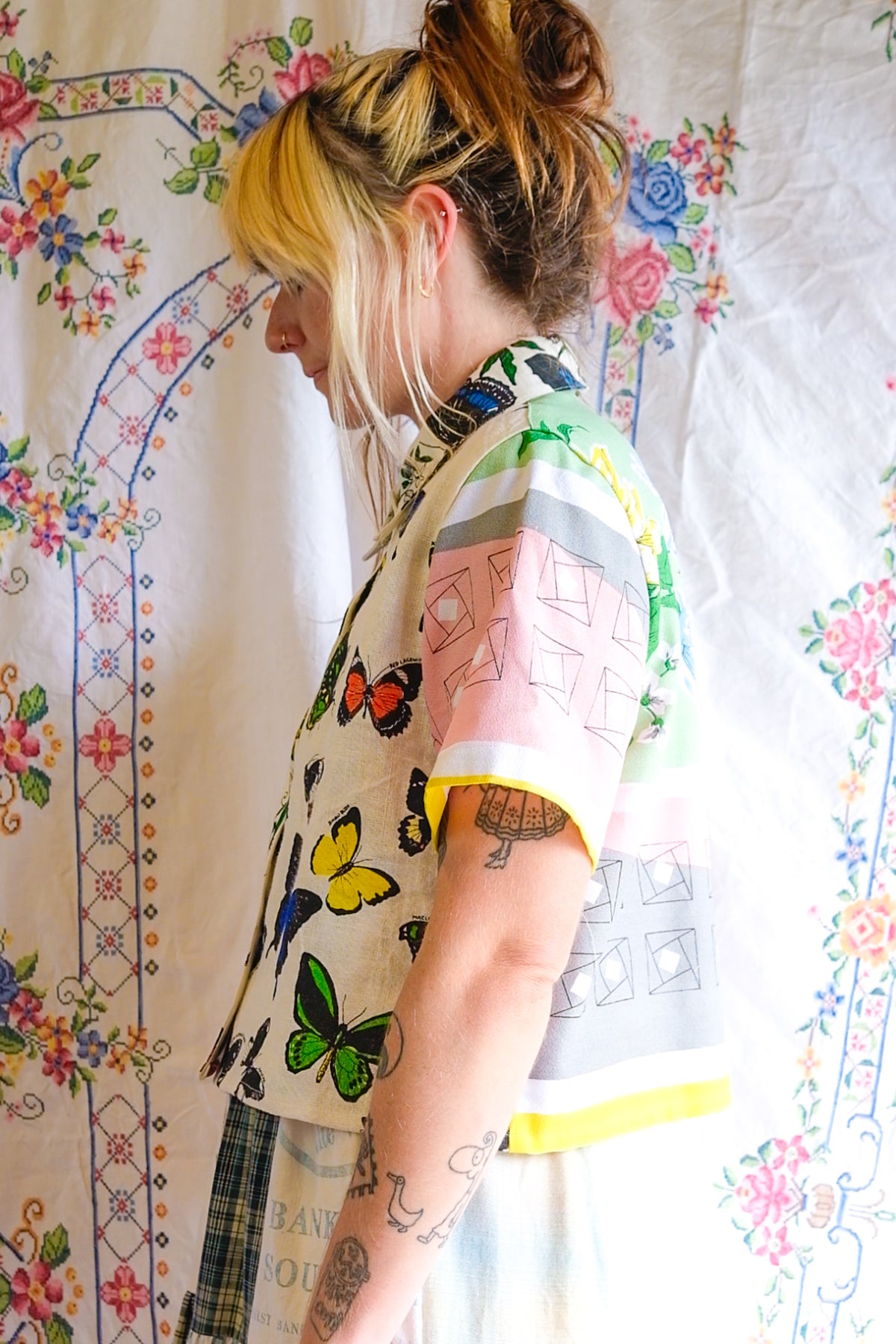 Button Up Shirt | Butterfly | Small