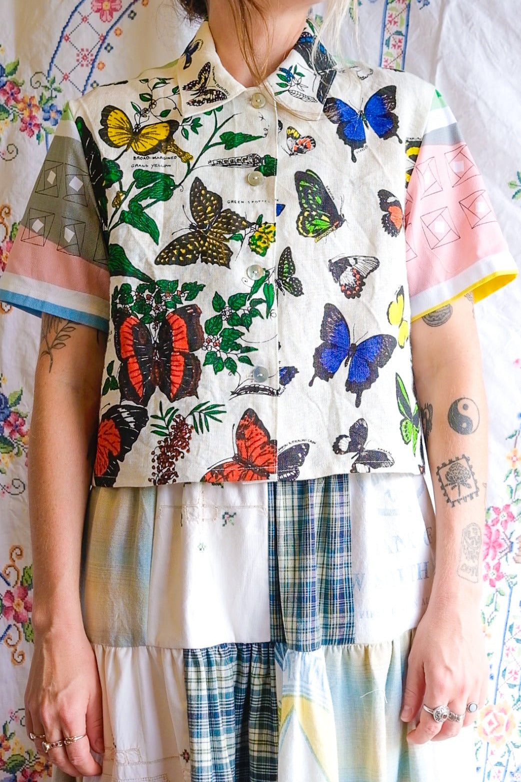 Button Up Shirt | Butterfly | Small