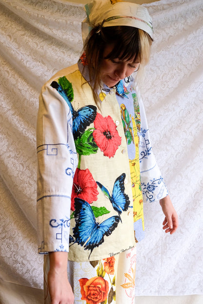 Button Up Shirt | Butterfly | Large