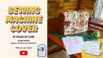 Sewing Machine Cover | PDF Sewing Pattern + Video Tutorial