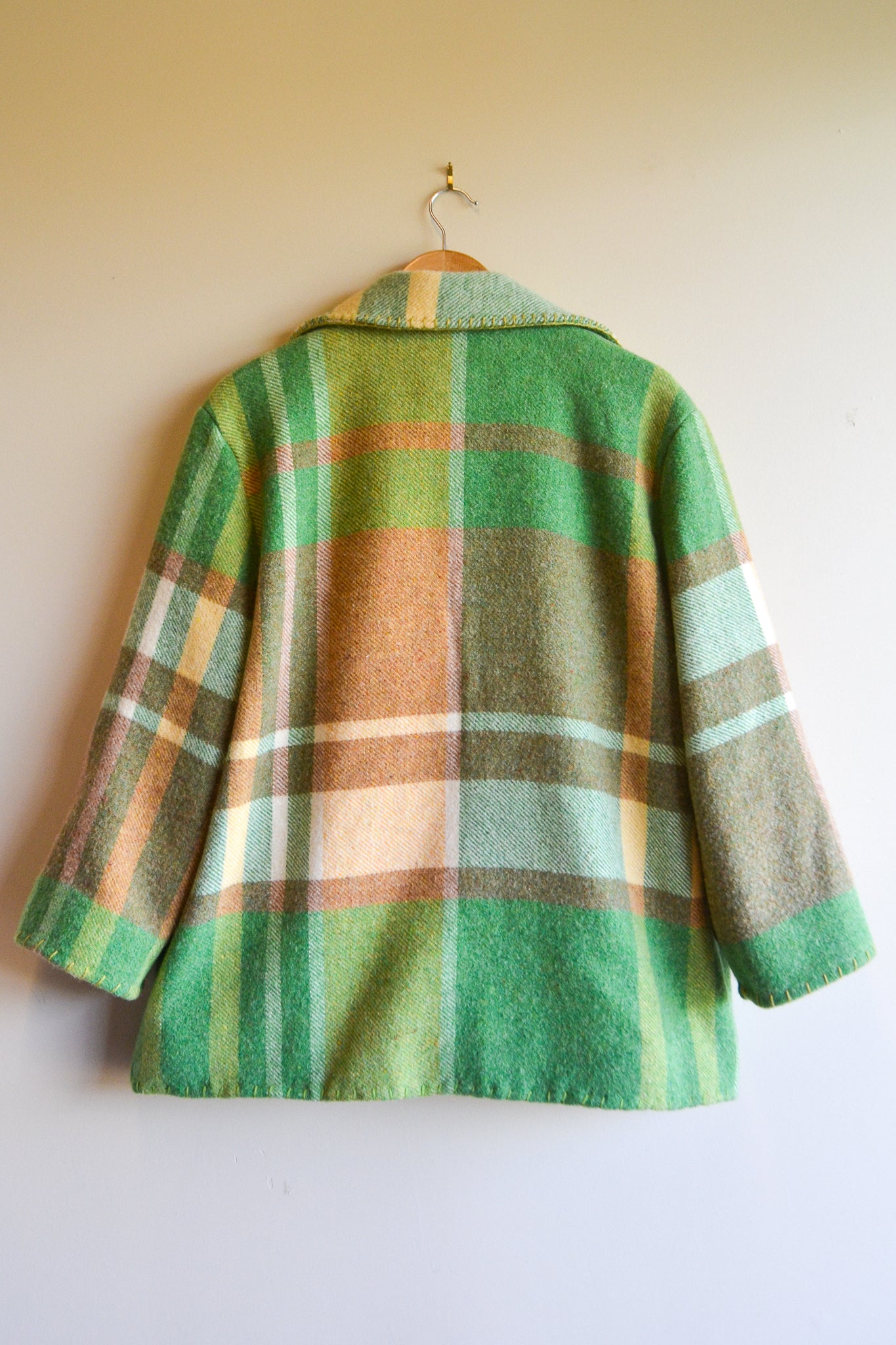 Coat | Green | Wool | Large