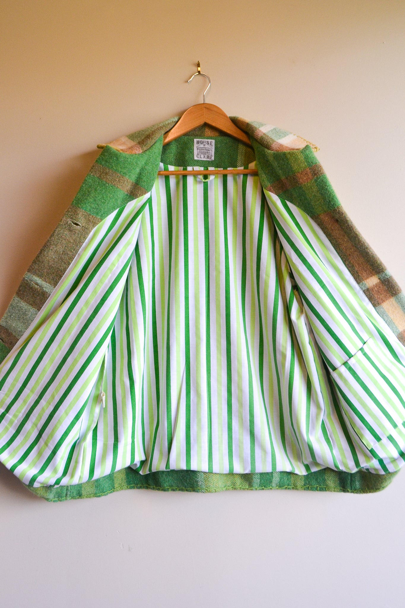 Coat | Green | Wool | Large