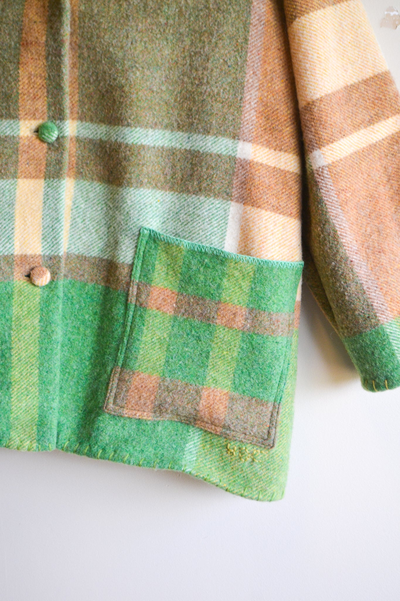 Coat | Green | Wool | Large