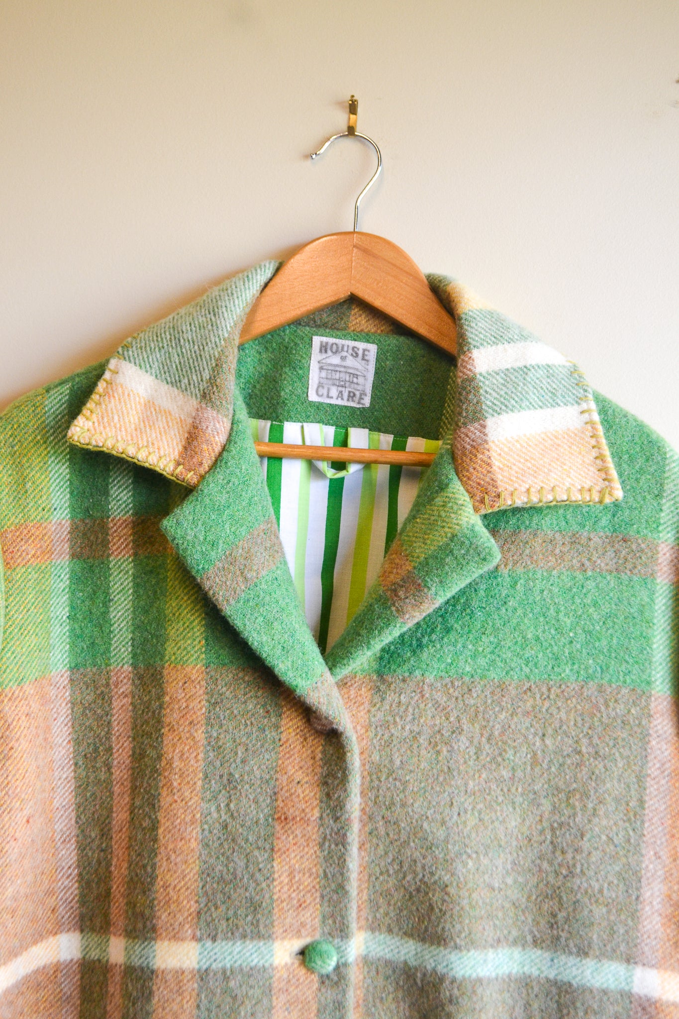 Coat | Green | Wool | Large