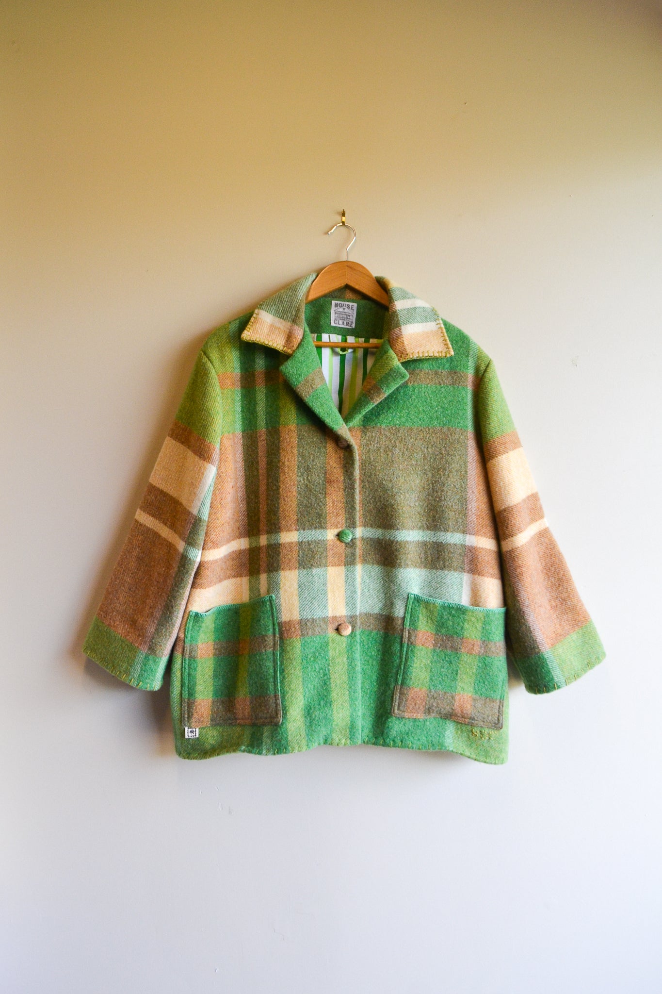 Coat | Green | Wool | Large