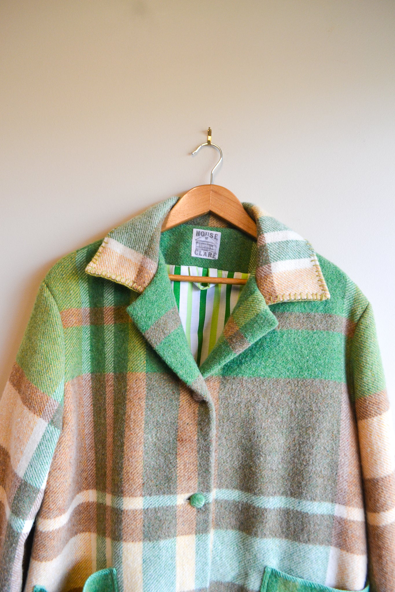 Coat | Green | Wool | Large