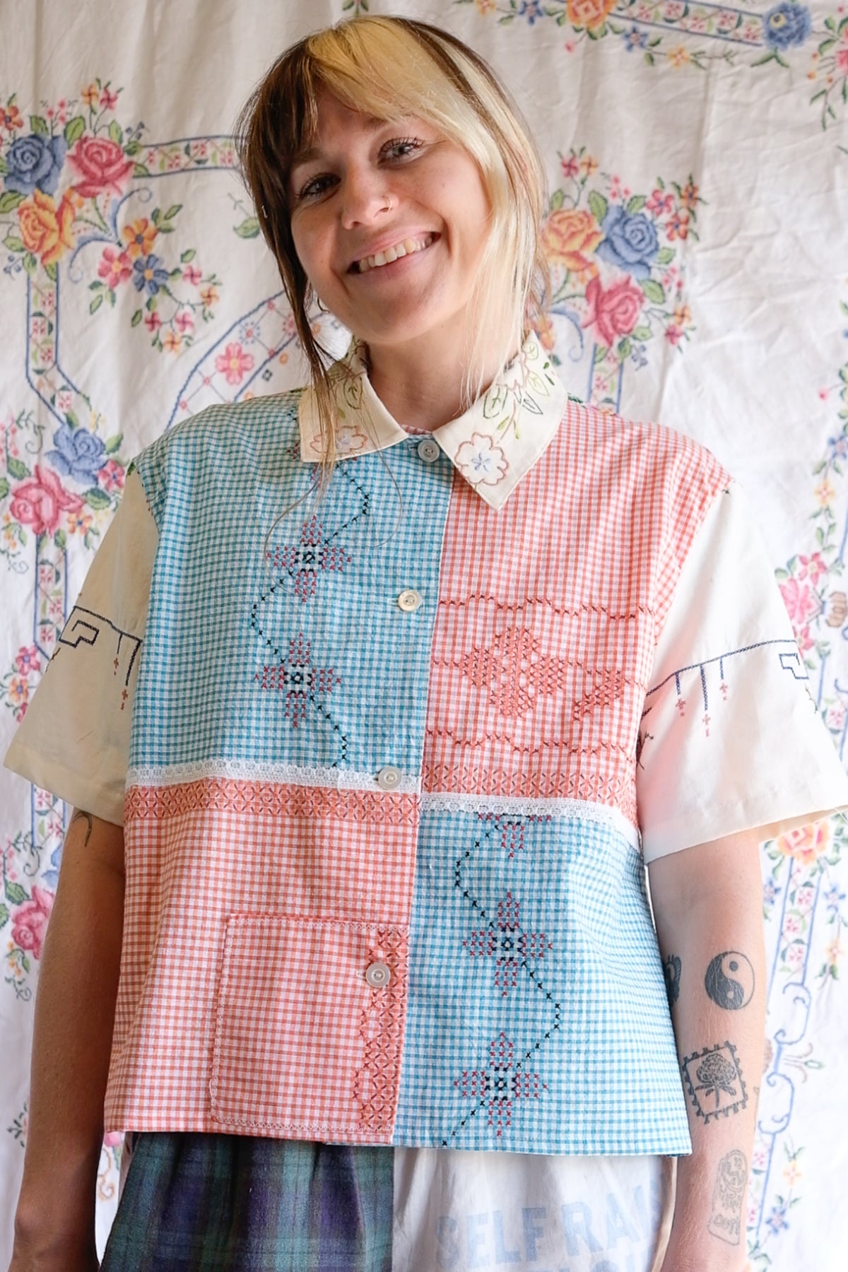 Button Up Shirt | Cross Stitching | XLarge