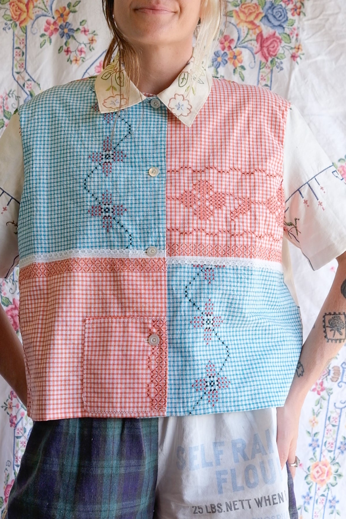 Button Up Shirt | Cross Stitching | XLarge