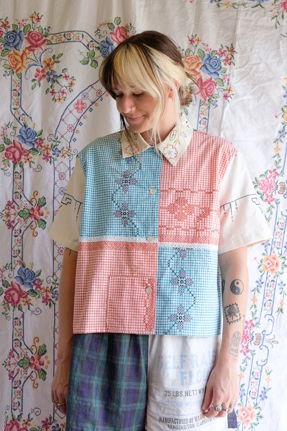 Button Up Shirt | Cross Stitching | XLarge