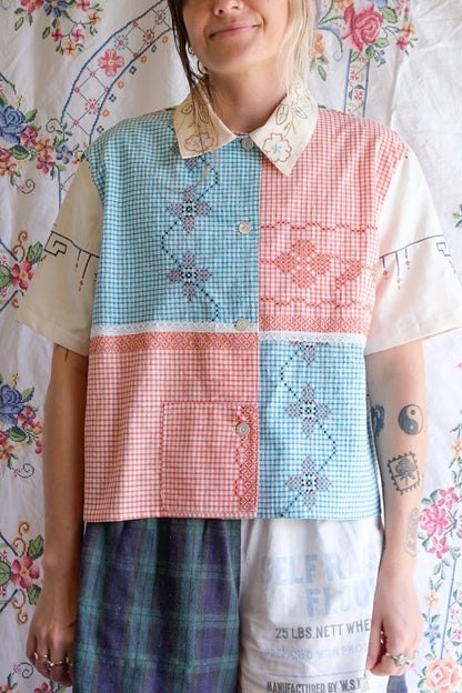 Button Up Shirt | Cross Stitching | XLarge