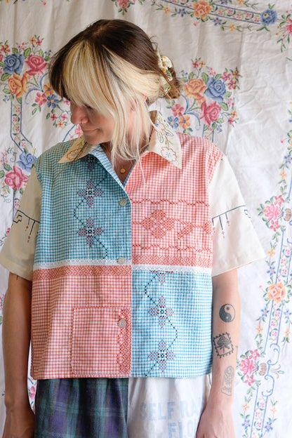 Button Up Shirt | Cross Stitching | XLarge