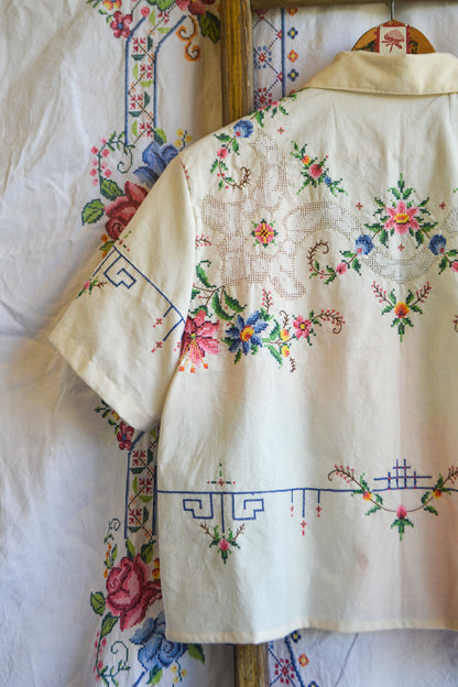 Button Up Shirt | Cross Stitching | XLarge
