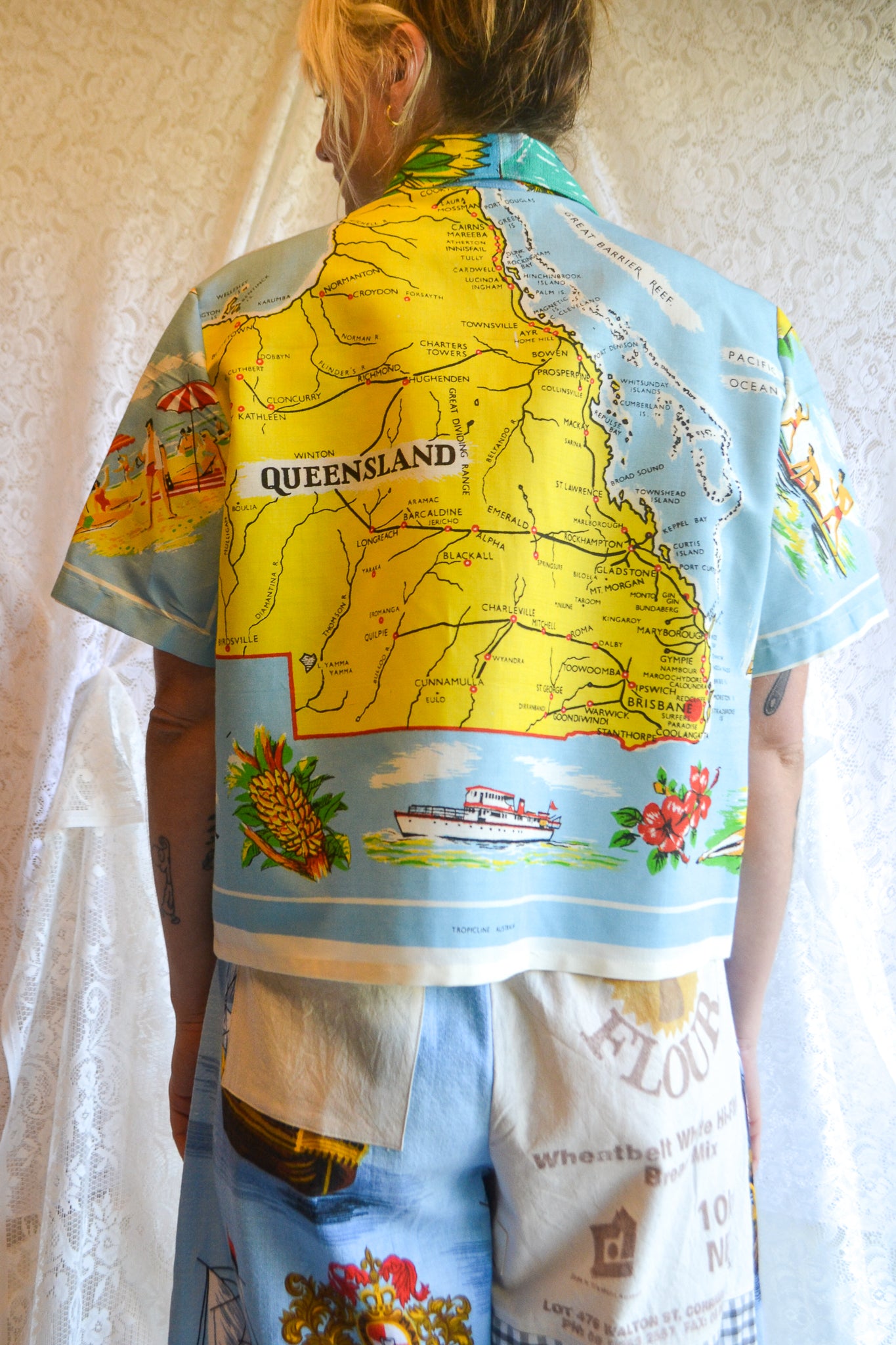 Button Up Shirt | Dolphins | Large