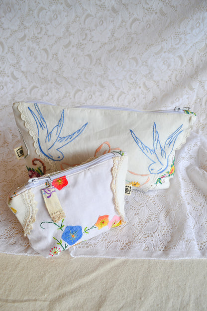 Doily Purse Set | Dove