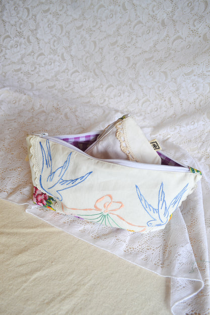 Doily Purse Set | Dove