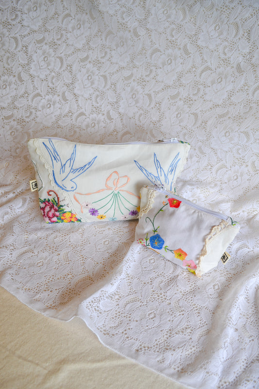 Doily Purse Set | Dove