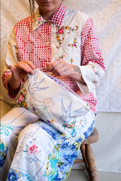Doily Purse Set | Dove