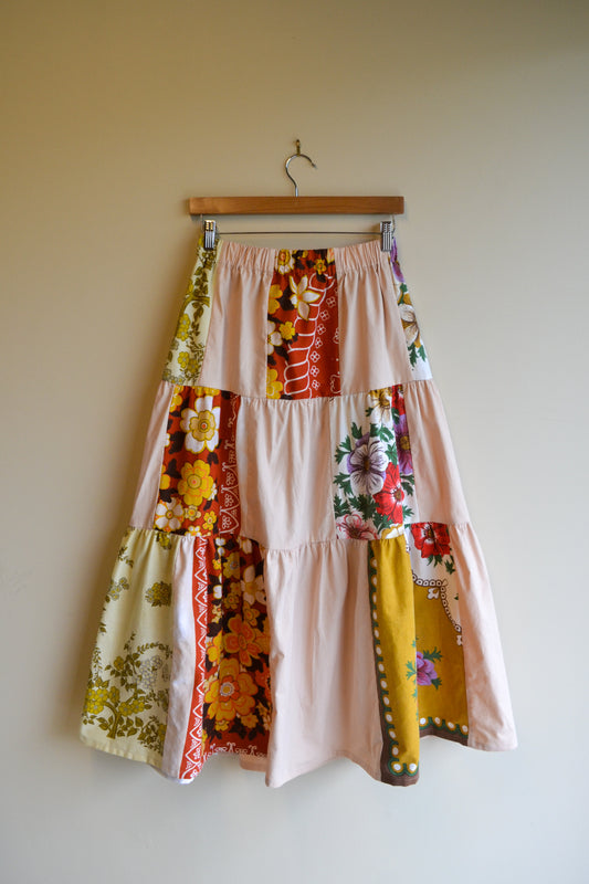 Marigold Patch Tiered Skirt | Medium